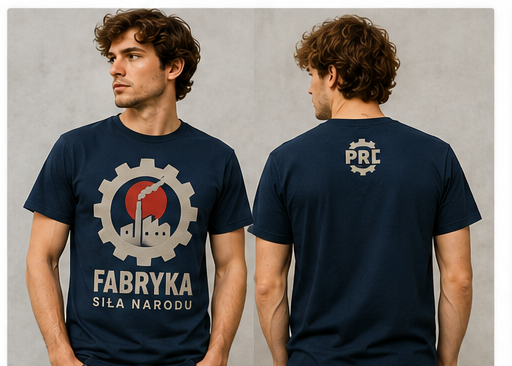 T-shirt PRL – Fabryka: Siła narodu