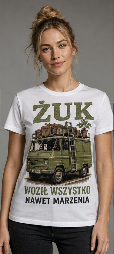 T-shirt PRL – Żuk: Woził wszystko, nawet marzenia