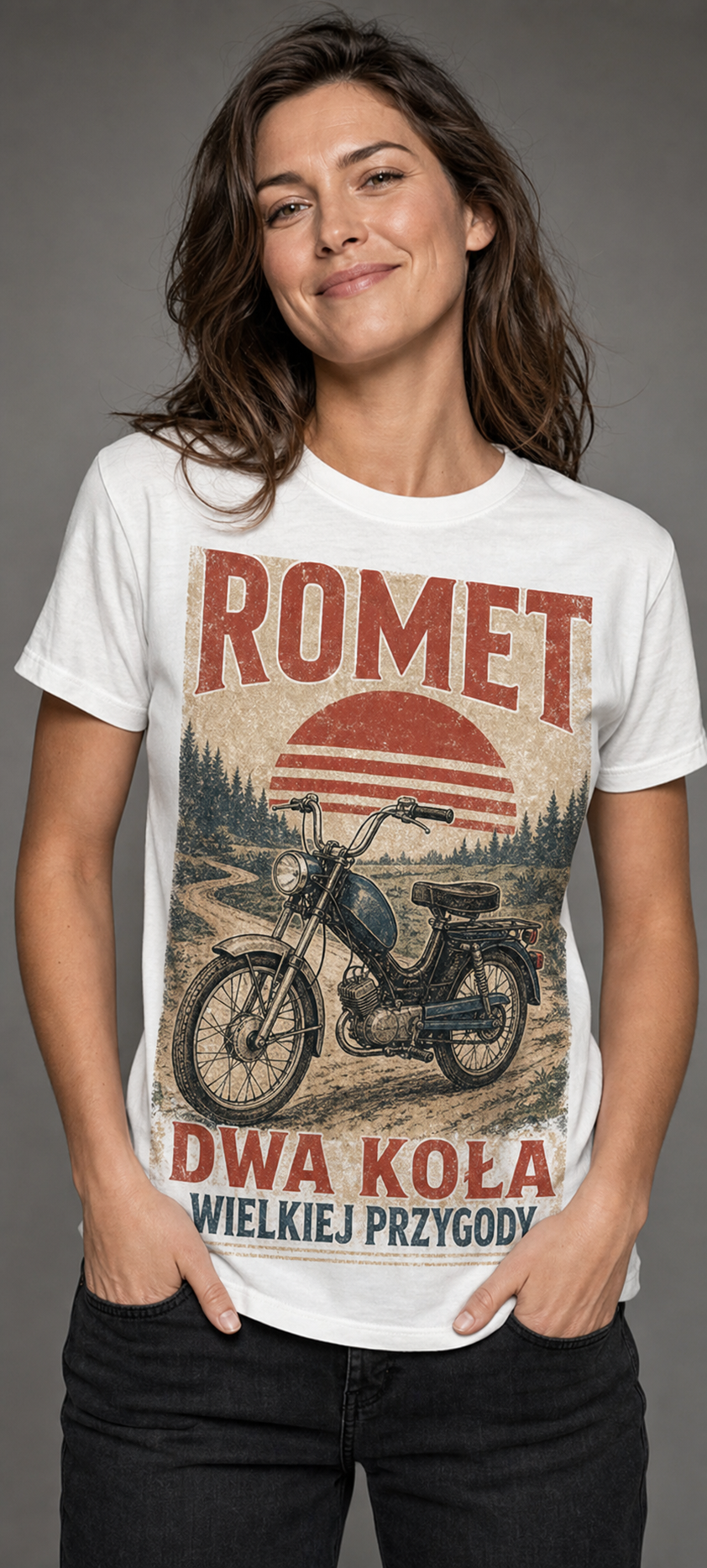 T-shirt PRL – Romet: Dwa koła wielkiej przygody