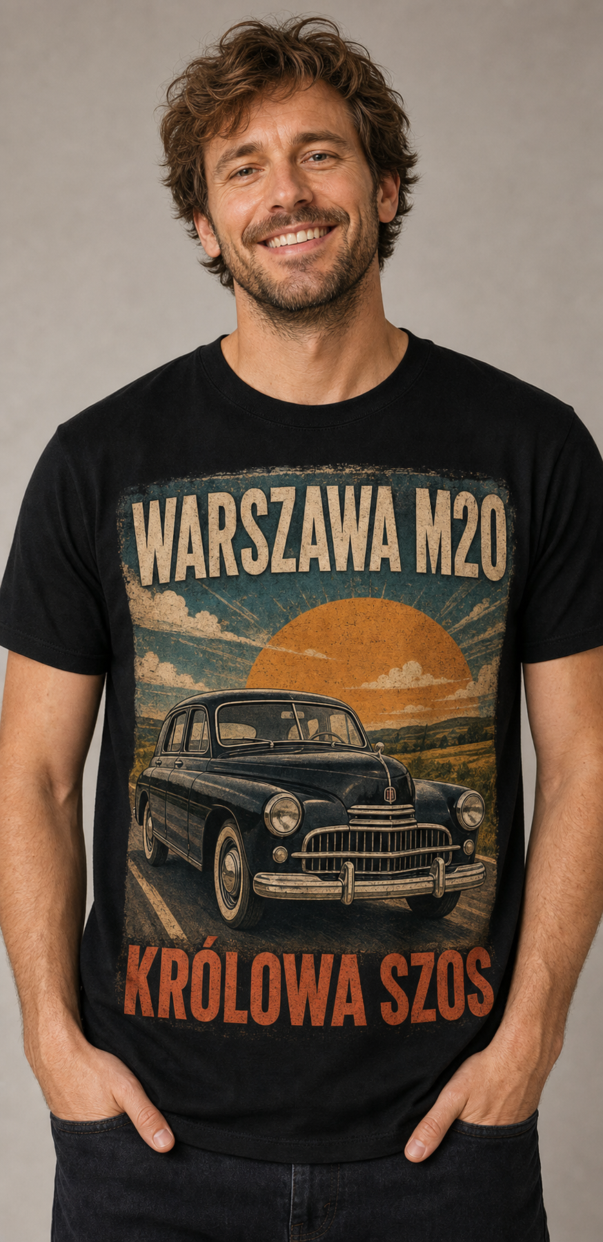 T-shirt PRL – Warszawa M20: Królowa szos