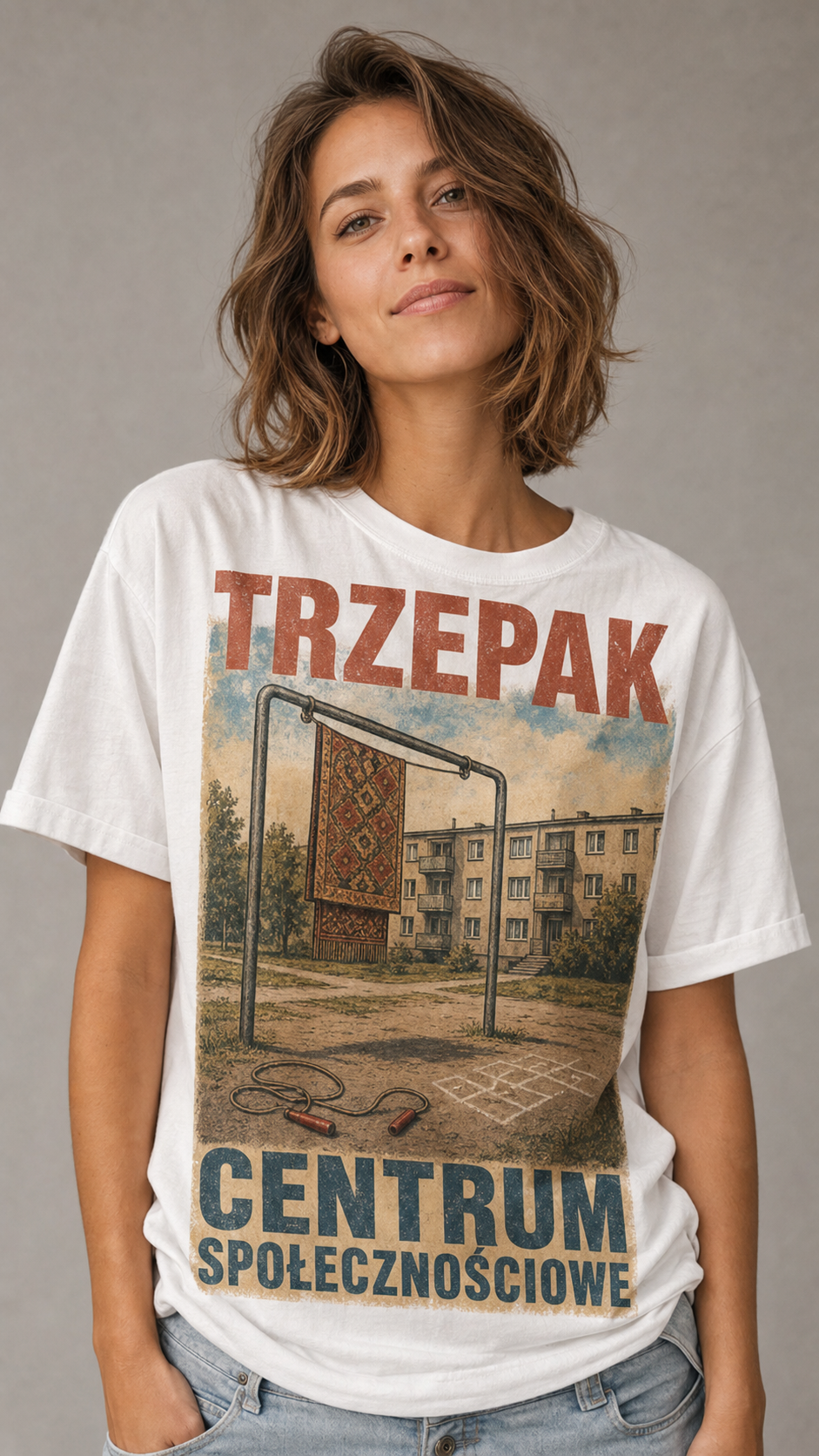 T-shirt PRL – Trzepak: Centrum społecznościowe