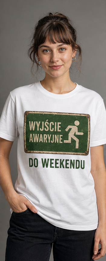 T-shirt PRL – Wyjście awaryjne do weekendu